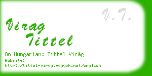virag tittel business card